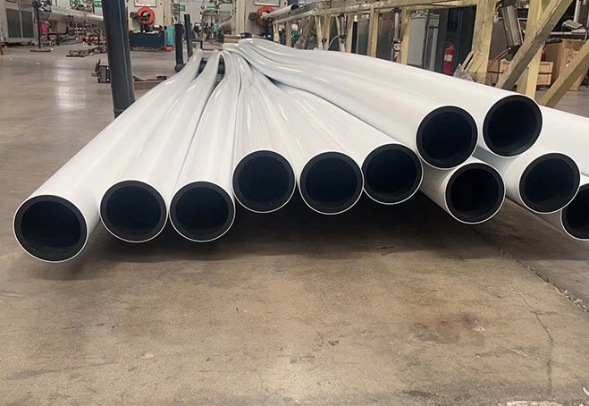 Tubería HDPE Blanca Co-extruida PE100 para Minería