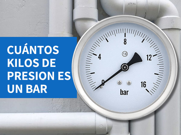 cuántos kilos de presion es un bar