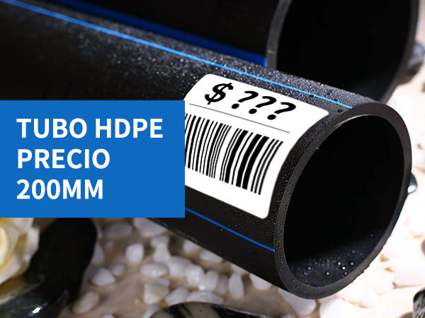 tubo hdpe precio 200mm