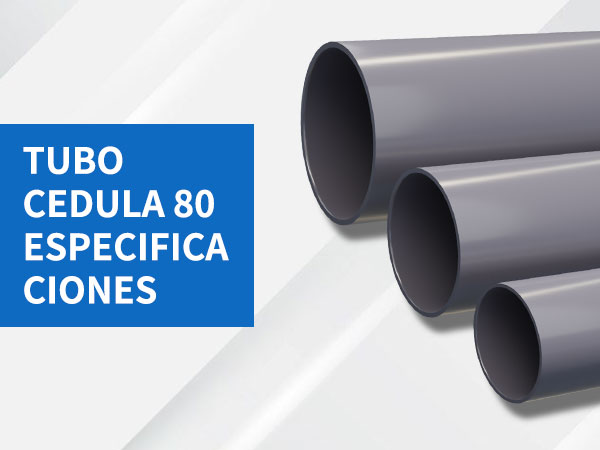 tubo cedula 80 especificaciones