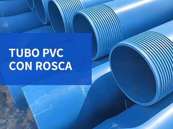 tubo pvc con rosca