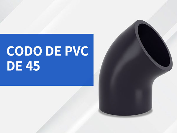 Codo de pvc de 45